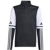 adidas Unisex - Bambini e Ragazzi Squadra25 Training Top Kids, Maglia di Tuta, Multicolore (Black/White), 15-16 Years
