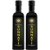 Sunnati Olio di cumino nero non filtrato, 2 x 1 litro, Nigella sativa | Fresco macinato dalla Germania, semi egiziani, alto contenuto di timochina, 100% puro vegano, 2 bottiglie di vetro da 1000 ml