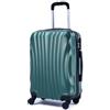 R.Leone Ryanair 55x40x20cm Valigia Trolley Bagaglio a mano Rigido Ultraleggero in ABS 4 Ruote smontabile Rimovibili Autonome 20373N (Valigia 55X40X20cm, Verde Scuro)