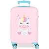 Roll Road Happy Valigia per bambini rigida Chiusura a combinazione laterale 4 ruote Bagagli a mano è realizzato in ABS, un materiale rigido e leggero., Little Teddy, Taglia unica, Valigia