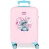 Disney Joumma Heart Stitch Valigia da cabina rosa 33x50x20 cm Rigida 2 kg Lucchetto a combinazione laterale ABS 2 kg 33L Bagaglio a mano