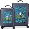 Roll Road Joumma GOL Set di valigie blu 55/65 cm Rigido 7,54 kg Chiusura a combinazione laterale ABS 7,54 kg 91L Bagaglio a mano, blu, Taglia unica, Set di valigie