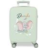 Disney Dumbo con Libellula Valigia rigida per bambini, con lucchetto a combinazione e 4 ruote, bagaglio a mano, realizzata in ABS, un materiale rigido e leggero. Di Joumma Bags.