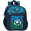 Roll Road Gol Zaino per bambini, zaino scolastico, realizzato in poliestere, tasche laterali, spalline larghe regolabili, maniglia superiore per appenderla, sistema magic Fix., Nero, Taglia unica