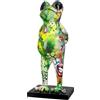 Casablanca modernes Design Casablanca - Statuetta decorativa a forma di rana, decorazione moderna in resina, design street art, multicolore, altezza 30,5 cm
