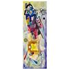 Lupia - Appendiabiti da Parete Giallo Rosso Blu con 5 Ganci, Pannello Stampato Decorativo, Salvaspazio per Casa e Ufficio, Facile Montaggio, 46x125 cm, attaccapanni Moderno per Muro, Fibra di Legno