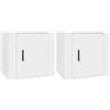 HETFTJN Armadio Multiuso Armadio da Esterno Madia Cucina Mobile Sala - Comodini 2 pz Bianca 50x39x47 cm per Cucina Sala Studio Camera Da Letto Soggiorno