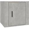 HETFTJN Armadio Multiuso Armadio da Esterno Madia Cucina Mobile Sala - Comodino Grigio Cemento 50x39x47 cm per Cucina Sala Studio Camera Da Letto Soggiorno