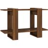 HETFTJN Book Shelf Comodino Mobiletto Multiuso Porta Cd A Colonna - Libreria/Divisorio Rovere Marrone 80x30x51 cm per Salotto Cucina Camera Da Letto Ufficio