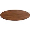 AUVYI Tavolo da pranzo di ricambio, diametro 90 x 1,5 cm, piano rotondo, tavolino da caffè per uso commerciale, in legno di rovere massello