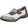 Rieker 46363, Ballerina Donna, Bianco, 42 EU