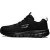 Skechers Graceful Get Connected, Sneaker Donna, Black Mesh Rose Gold Trim, 39 EU