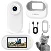 LX-VIECKDUN Mini Action Camera Piccolo Portatile Vlogging Mount Ovunque 140 Min Durata Batteria AI Editing Viaggi All'Aperto Sci