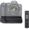 FOTGA Impugnatura verticale per batteria Multi Power Pack con telecomando da 2,4 G, kit per fotocamera Canon EOS R5 R6 R5C, ricambio per BG-R10, supporta fino a due batterie LP-E6/LP-E6N/LP-E6NH