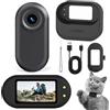 LX-VIECKDUN Mini Action Camera Thumb Camera 1080P HD Piccolo Portatile Vlogging Camera Mount Ovunque Vita Impermeabile 140 Min Durata della Batteria AI Editing Per Vlogging Viaggi All'aperto Sci e