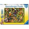 Ravensburger - Puzzle XXL Giungla Vivace | Puzzle 8 Anni In Su | Puzzle Bambini Da 200 Pezzi In Regalo | Regalo Bambino 8 Anni 49 X 36 Cm | Puzzles Ravensburger