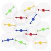 Gosknor 12 Pz Spinner da Gioco, Tabellone da Gioco in Acrilico Vuoto con Frecce Rotanti Spinner da Gioco con Frecce Cancellabili Spinner Trasparenti per Attività in Classe (Cerchio, Freccia Colorata)