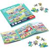 YCSYHQQX Puzzle Magnetici per Bambini, Puzzle per Bambini, Puzzle Educativi, Giocattolo da Viaggio Giochi, Puzzle 3 in 1, Regali Di Giocattoli per Bambini di 3 Anni + Ragazzi e Ragazze (Traffico)