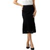 Allegra K Donna Gonna A Tubino in Pizzo per Ufficio Gonne Midi Aderenti A Coda di Pesce Nero S