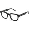 Lozza Eyeglass Frame Vl4335 Shiny Black 49/22/145 Uomo Occhiali, Nero luccicante