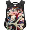 Zhongkaihua DAN DA DAN Ayase Momo Takakura Ken - Zaino per la scuola per ragazzi e ragazze, borsa casual di grande capacità, zaino per studenti, ritorno a scuola, Dan Da Dan Tipo J, L 30.5 cm x W 16
