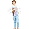 Sabor Frozen Pigiama Bimba Ragazza in 100% Caldo Cotone Interlock con Anna e Elsa in Due Colori (DY50A1450) (IT, età, 7 Anni, Regular, Azzurro)