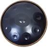 Sarospan Handpan - Tamburo 55,9 cm, 9 note D Kurd 440 Hz, custodia morbida, bacchette, supporto, adesivi note, panno pulizia, video performance artista