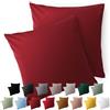 Blumtal Federe Cuscini Divano 50x50 cm - Set di Copricuscini per Divani in Microfibra a 2 Pezzi con Chiusura a Zip, certificati Oeko-Tex, extra morbidi e lavabili - Rosso Aurora