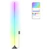 Matosio Luxy Lampada da terra LED connessa WIFI, LED RGBIC, Lampada da terra Alexa e Google Assistant, Smart Lampada Soggiorno con APP, 16M di colori ambientali, 546 perline della lampada