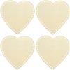 PATIKIL 20cm x 20cm Fondo del Cestino in Legno, 4pz Base in Legno Forma Cuore per Cestino all'Uncinetto Vuota per Fai Da Te Artigianato Intreccio Cesti Creazione Forniture Decorazione Casa