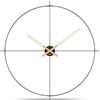 Cander Berlin VIDA - Orologio da parete vintage, silenzioso, 70 cm, in metallo, senza ticchettio, grande, moderno, nero, soggiorno, cucina