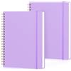 Yarotm Quaderni a Righe A4-2 Pezzi 21.2x28cm Quaderno a Spirale - 100g/m² Taccuino A4 - Viola Blocco Note - Block Notes A4 110 Pagine/55 Fogli - Notebook Quaderno A4 Righe