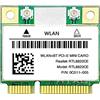 Netoches RTL8822CE 1200Mbps 2.4G/5Ghz 802.11AC WiFi Scheda di rete Mini PCIe Bluetooth 5.0 Supporta computer portatile/PC 10/11