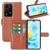 BOCTECH Cover per Honor 200 Lite 5G, Custodia a Libro Portafoglio in Pelle PU e Silione Morbido con Porta Carte, Magnetica e Supporto Flip Case Antiurto per Honor 200 Lite 5G, Marrone