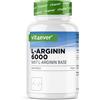 vit4ever L-Arginina - 365 Capsule - 6000 mg di L-Arginina pura al giorno
