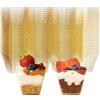 Matana - 100 Bicchierini di Plastica Monoporzione Riutilizzabili per Finger Food (60ml) - Bicchieri Trasparenti per Dolci, Contenitori Dorati per Dessert - Glitter Oro
