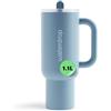 waterdrop MICRODRINK waterdrop® Borraccia Termica con Cannuccia 1.1 Litro - Freddo per 12 Ore -, Acciaio inox, Tazza Termica, Thermos Cup, Bicchiere Cannuccia, bottiglia acqua
