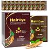 IIIMEIDU Shampoo Colorante, Black Hair Dye Shampoo 3 in 1, Capelli Istantaneo, Hair Color Colorante Nero per Donna Uomo (Marrone scuro)