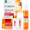 L'OREAL PARIS L'Oréal Paris Revitalift Clinical Crema Illuminante Pelli Sensibili da 50ml + Siero 12% Vitamina C da 30ml + Fluido Anti-UV SPF50+ da 50ml + Maschera in Tessuto Idratante + Detergente Viso da 150ml