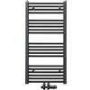 ELEGANT Scaldasalviette da bagno, 1000 x 500 mm, antracite con termostato multiblocco, scaldasalviette