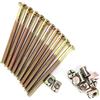 Buachois Bullone Per Mobili M6 da 10 Pezzi/confezione, Bulloneria Per Mobili in Acciaio al Carbonio M6, Set di Dadi Esagonali, Viti E Dadi in Acciaio al Carbonio Zincato, Fissaggio del Connettore(80mm)