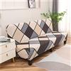 Hiseng Copridivano Senza Braccioli 3 Posti Elasticizzato Fodere Coperture Divano Letto Pieghevole Clic Clac Universale Lavabile Rimovibile Anti Scivolo Copri (190-225cm,Plaid Kaki)