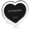 Ottaviani Cornice fotografica a forma di cuore, 10,1x8,8 cm interni, 12,8x11,3 cm esterni, argento