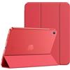 JETech Custodia per iPad (A16) 11a/10a Generazione (2025/2022), Supporto Sottile con Retro Rigido Cover con Auto Svegliati/Sonno (Rosso)