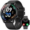 vamout Smartwatch Uomo Donna, 1.39 Orologio Smartwatch Uomo con Effettua/Risposta Chiamate, Fitness Tracker con 100+ Sportive/Sonno Cardiofrequenzimetro, IP68 Smart Watch per Android iOS (Nero Opaco)