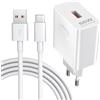 AIAUXAI 66W SuperCharge Caricabatterie Rapido per HONOR 200 Lite Cavo di Ricarica USB C Adattatore di Alimentazione per HONOR Magic 6 5 4 3 Lite Pro per HONOR 90 70 Lite Mate 40 X6b X7b X8a X7a Pad