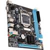 Dpofirs Scheda Madre da Gioco H81 per Scheda Madre PC LGA 1150 Dual Channel DDR3 con Interfaccia M.2 Ad Alta velocità Interfacce I O Scheda Madre da Gioco 1600 MHz