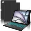FOGARI Custodia Tastiera per iPad Air 13 M2 2024/M3 2025, Touchpad Intelligente, Tastiera Magnetica Retroilluminata a 7 colori, Tastiera Italiana Bluetooth Staccabile, Slot per Apple Pencil, Nero
