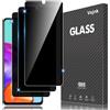 Vsjnk Privacy Vetro Temperato Compatibile con Samsung Galaxy A41 Pellicola Protettiva,3 Pezzi Protezione Schermo Anti Impronta Anti Graffio Anti Bolle Durezza 9H.