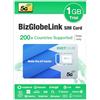 EIOTCLUB BizGlobeLink SIM prepagata da viaggio, scheda SIM dati per uso internazionale in 200 paesi, solo dati, 5G/4G LTE, senza contratto, ricaricabile, per telefoni cellulari, router e tablet